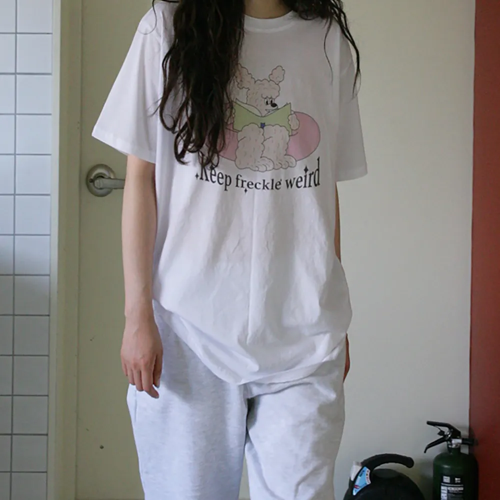 [Clove]★24SS★韓国大人気 ★Love Crop T-shirt 24SS clove] Love Crop T-shirt (Cream) - 감도 깊은 취향