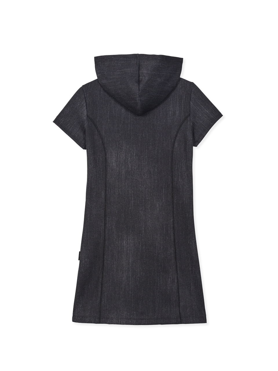 韓国注目ブランド★[SOMSOC] MEW SHIRRING HOODIE ZIP DRESS MEW SHIRRING HOODIE ZIP DRESS_BLACK - 감도 깊은 취향 셀렉트
