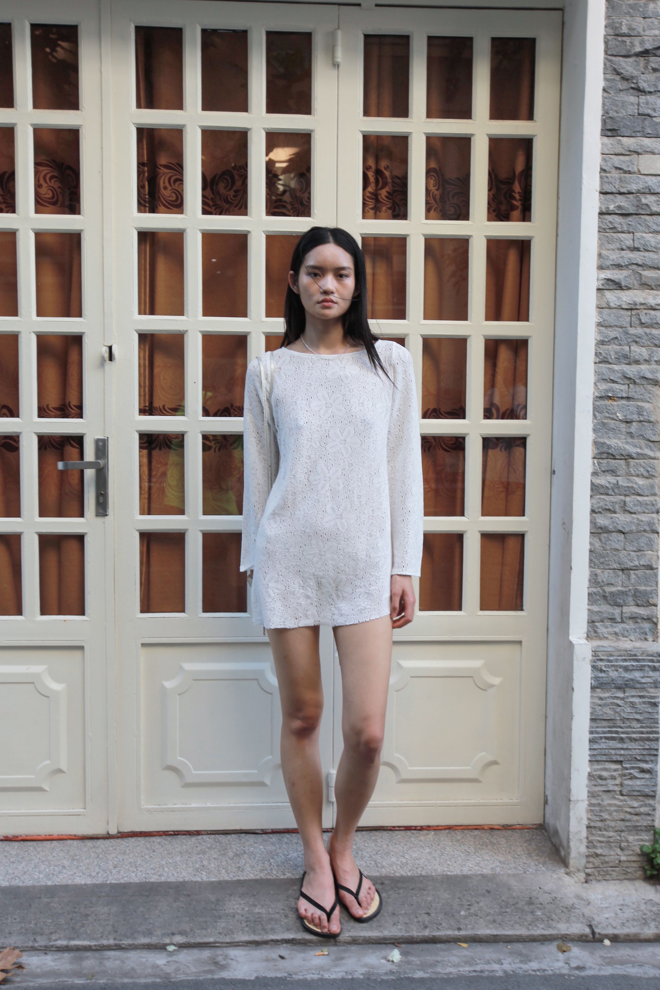 [nuuanu ] / ☆ Cara Mini Dress / White NAYA MINI DRESS WHITE – Outcast