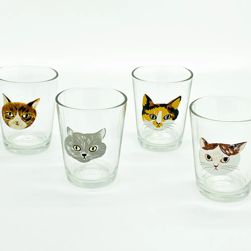 MINI GLASS CUP _ CAT [고양이 얼굴 유리컵]