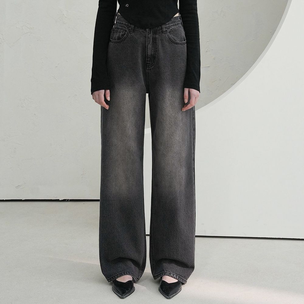 韓国商品/YEEL YEEL SIDE CUBIC DENIM PANTS YEEL SIDE CUBIC DENIM PANTS GREY - 감도 깊은 취향 셀렉트샵 29CM