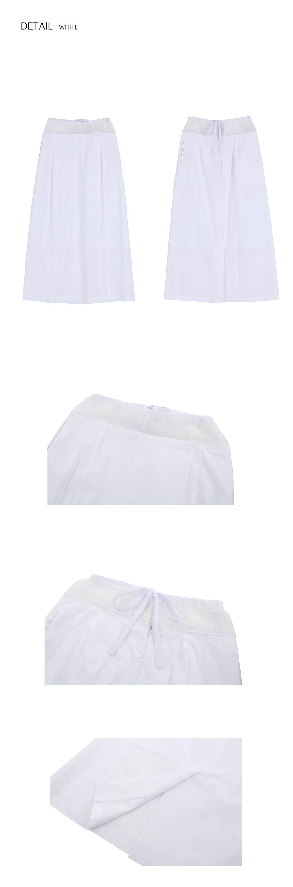 SHEER HIPSTER SKIRT_WHITE - 감도 깊은 취향 셀렉트샵 29CM