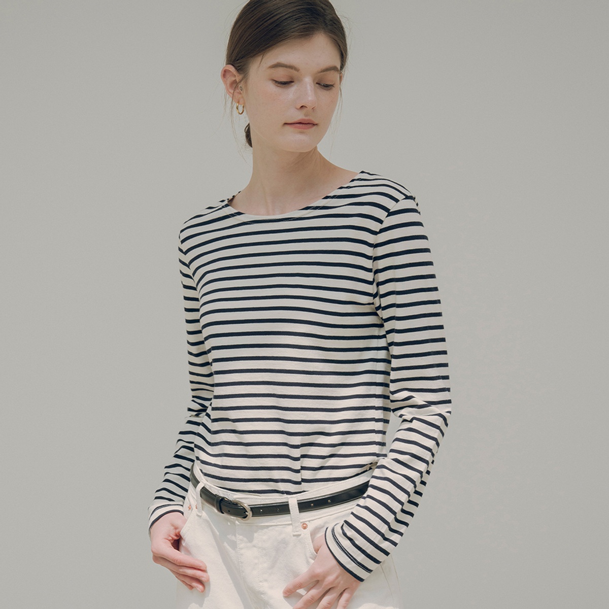 [ KEDS ]★BOAT NECK STRIPED T-SHIRT 