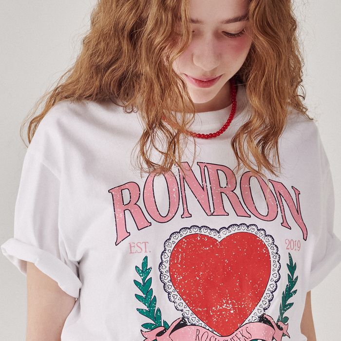 [RONRON] RONRON HEART LAUREL スエットシャツ★新作・24AW★ 