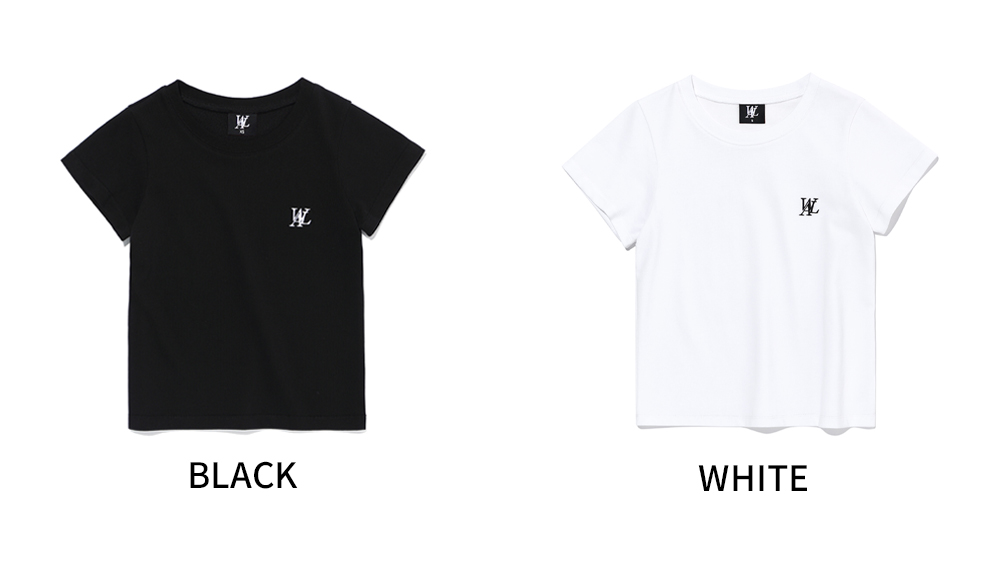 Wooalong Signature soft slim line T-shirt_2 Colors - 감도
