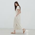 Veil Dress_Cream Beige