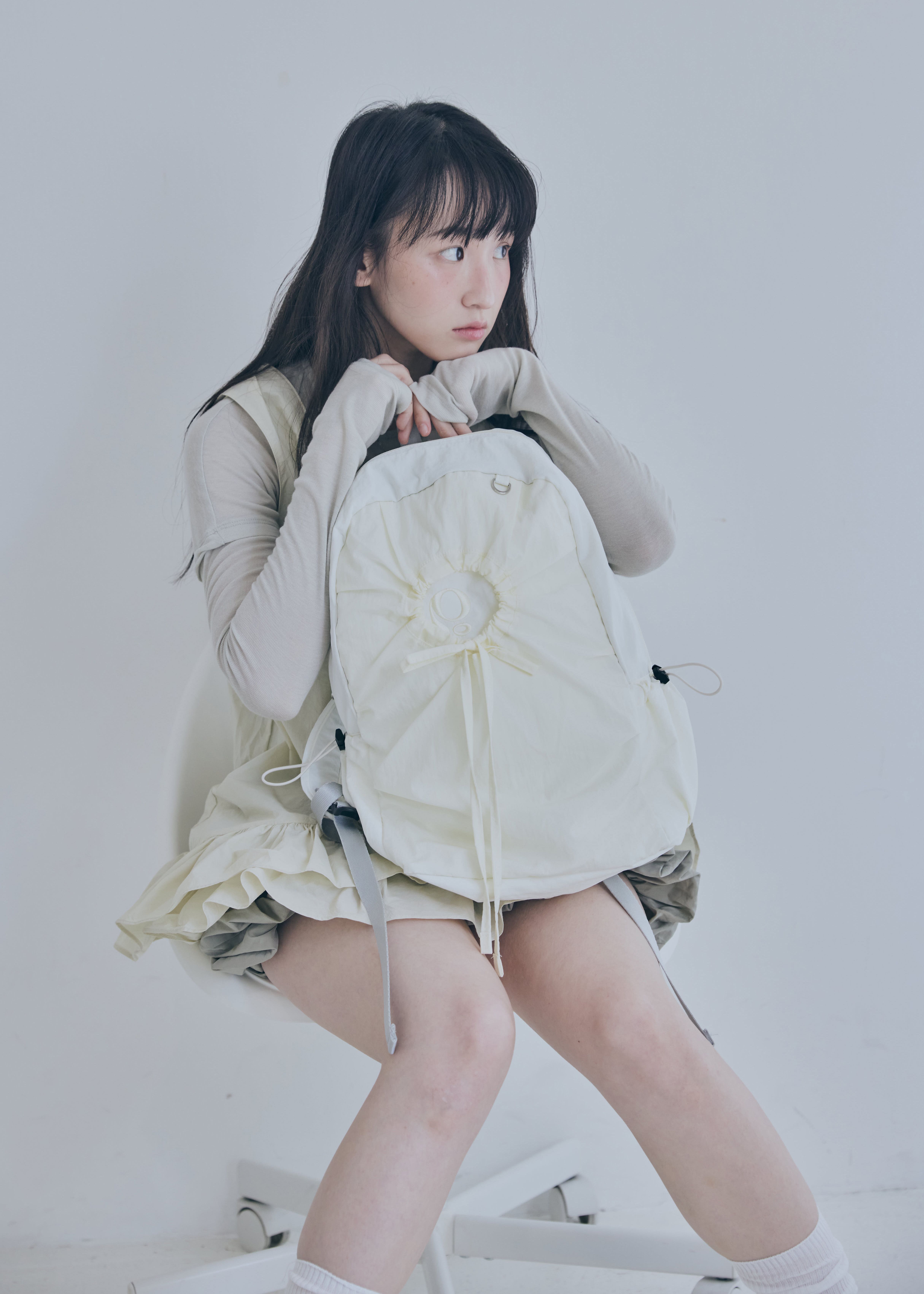 hole string PO backpack (light yellow) - 감도 깊은 취향