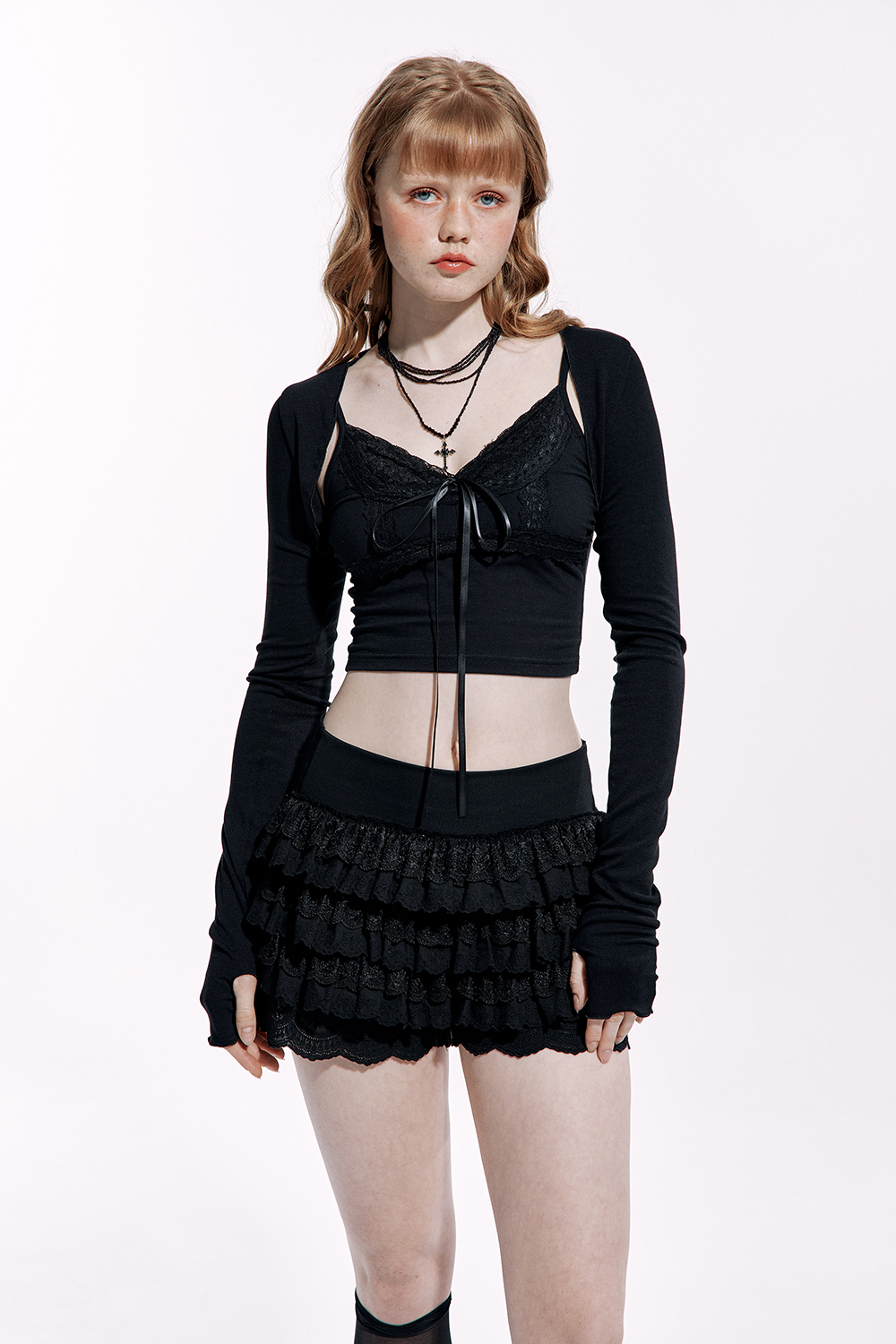 LACE TUTU PANTS SKIRT BLACK - 감도 깊은 취향 셀렉트샵 29CM