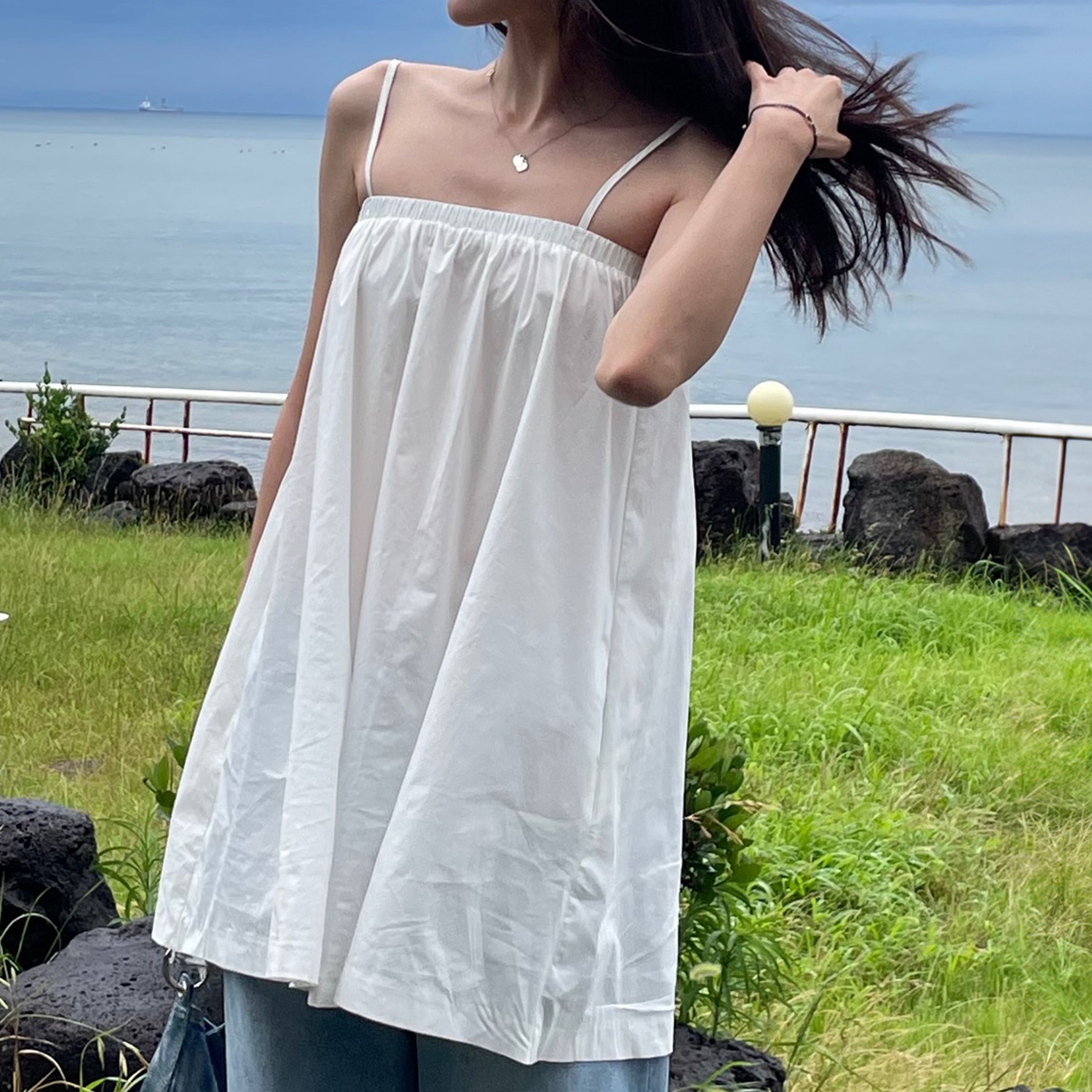 ワンピース RONRON BANDING TUBE TOP SLEEVELESS MINI DRESS WHITE RR24BOP3 BANDING TUBE TOP SLEEVELESS MINI DRESS WHITE - RONRON 론론