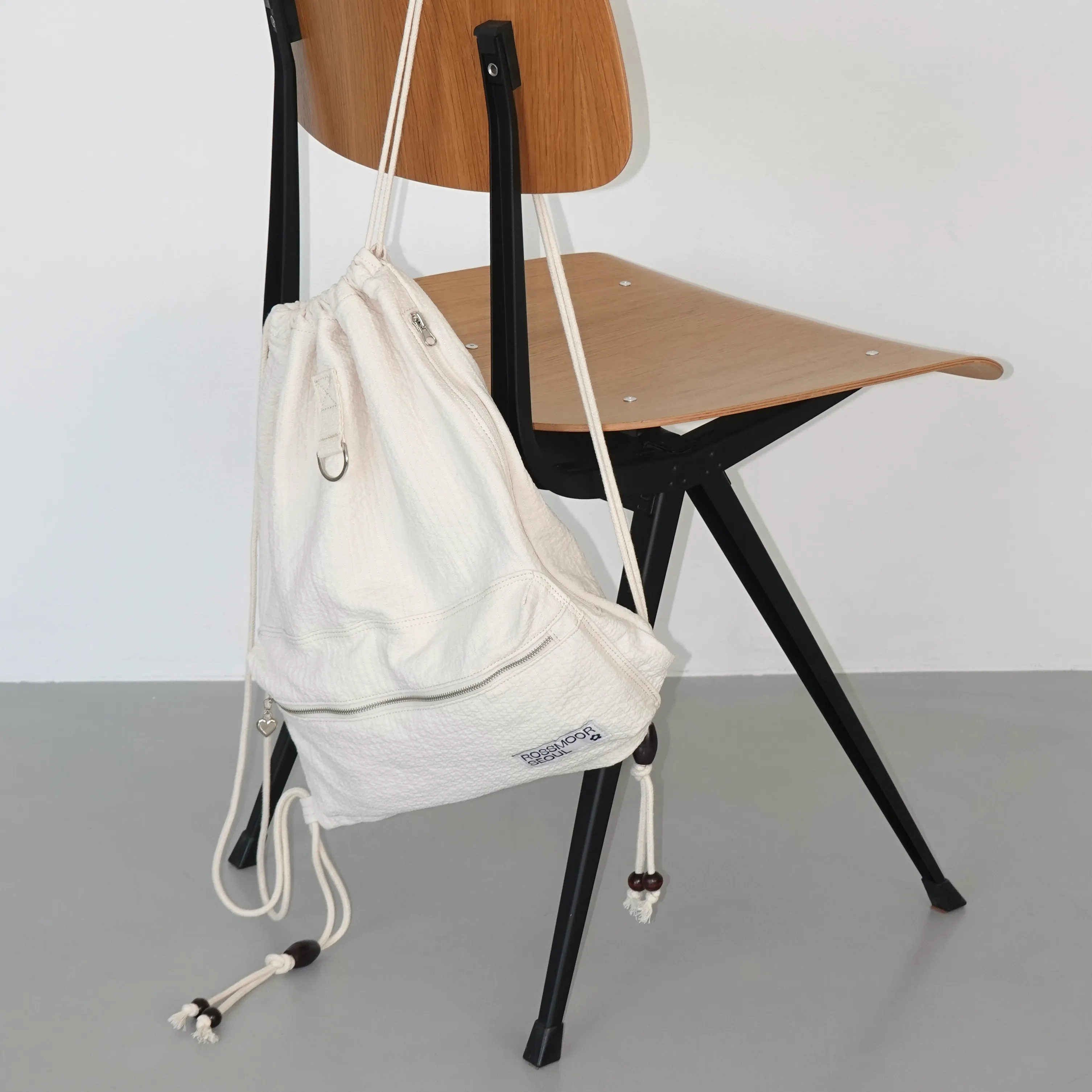 【NOFFICIALNOFFICE】FAKE LEATHER DRAWSTRING BAG NOFFICIALNOFFICE】FAKE LEATHER DRAWSTRING BAG