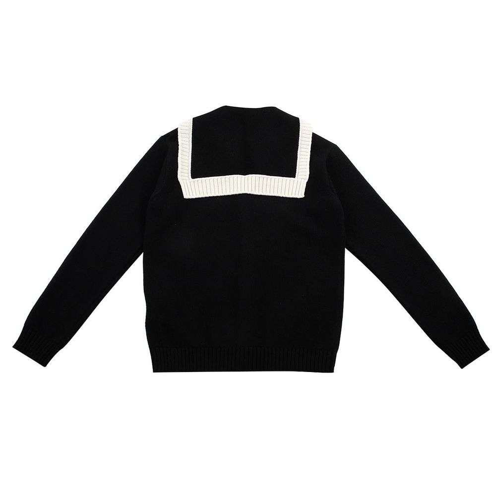 ARR KNIT SAILOR CARDIGAN BLACK - CR(블랙)