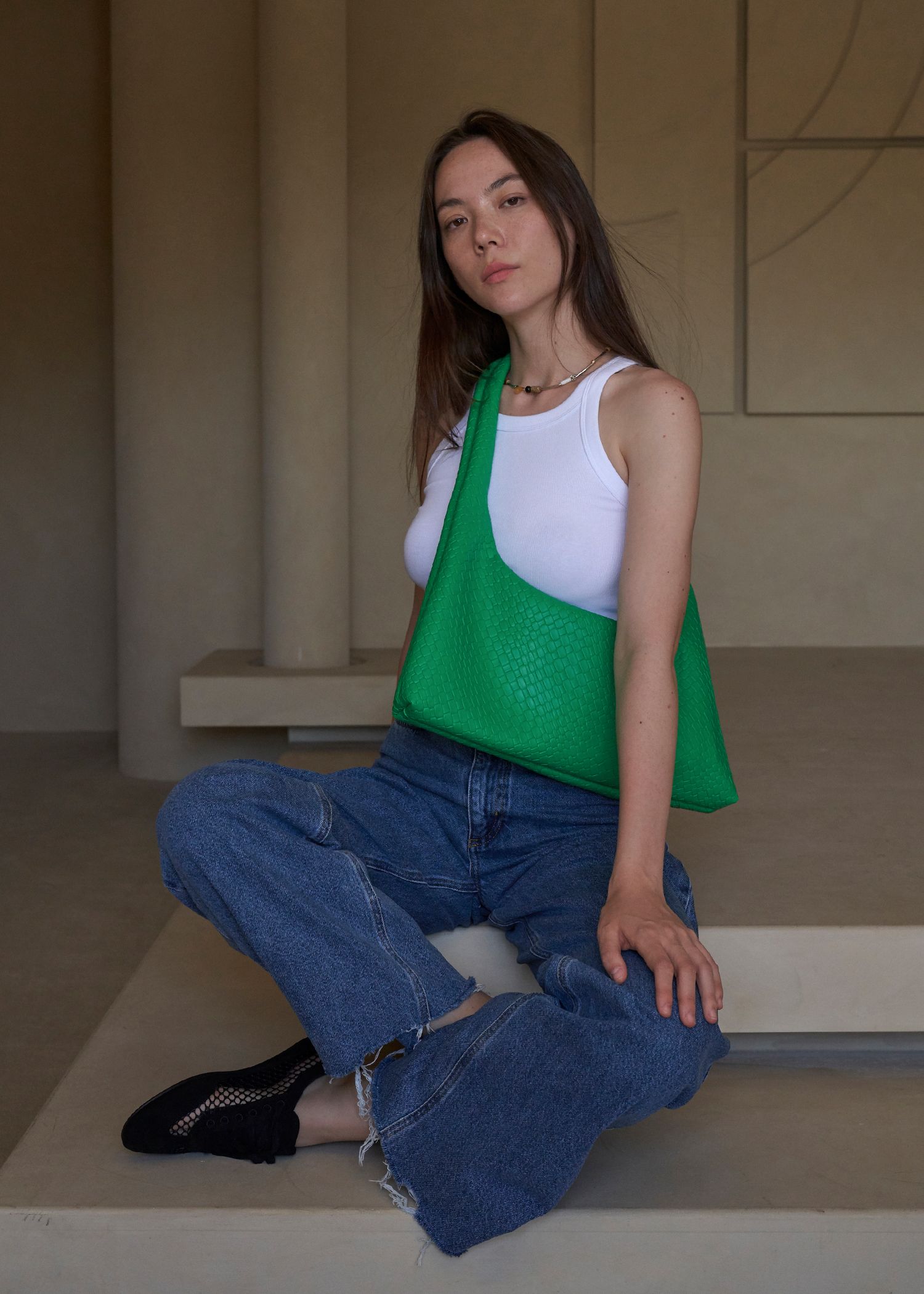 [KWANI]Cross Body Slouchy Hobo Bag Tennis★日本ミイプハ KWANI new arrival, Curvee Hobo Bag! Still available at a