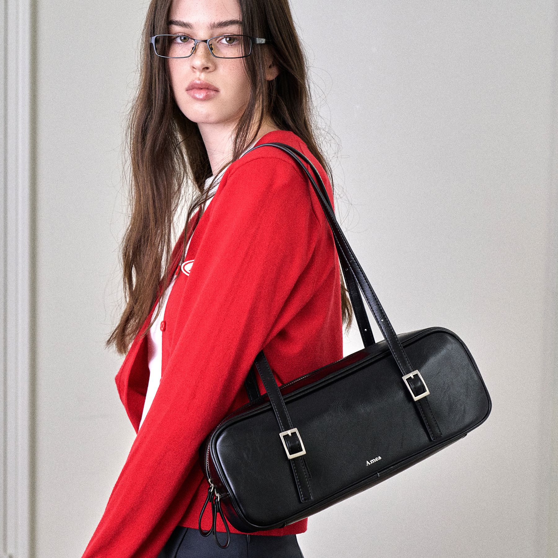 トートバッグ [NICEGHOSTCLUB]FFATS BAGUETTE BAG_BLACK(NG2EMUAB49A) ffats baguette bag[black] - niceghostclub