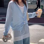 a rainy cardigan (mild blue)