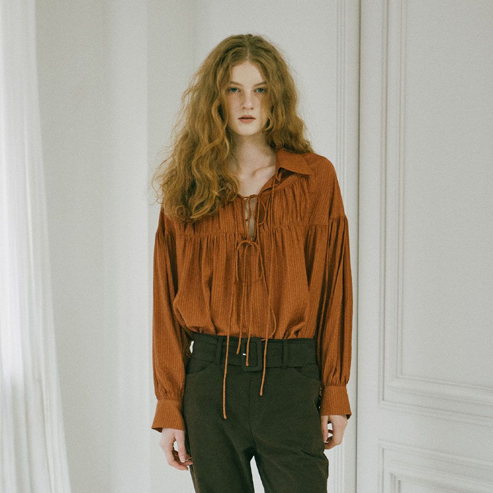 Cooper Blouse - Brick