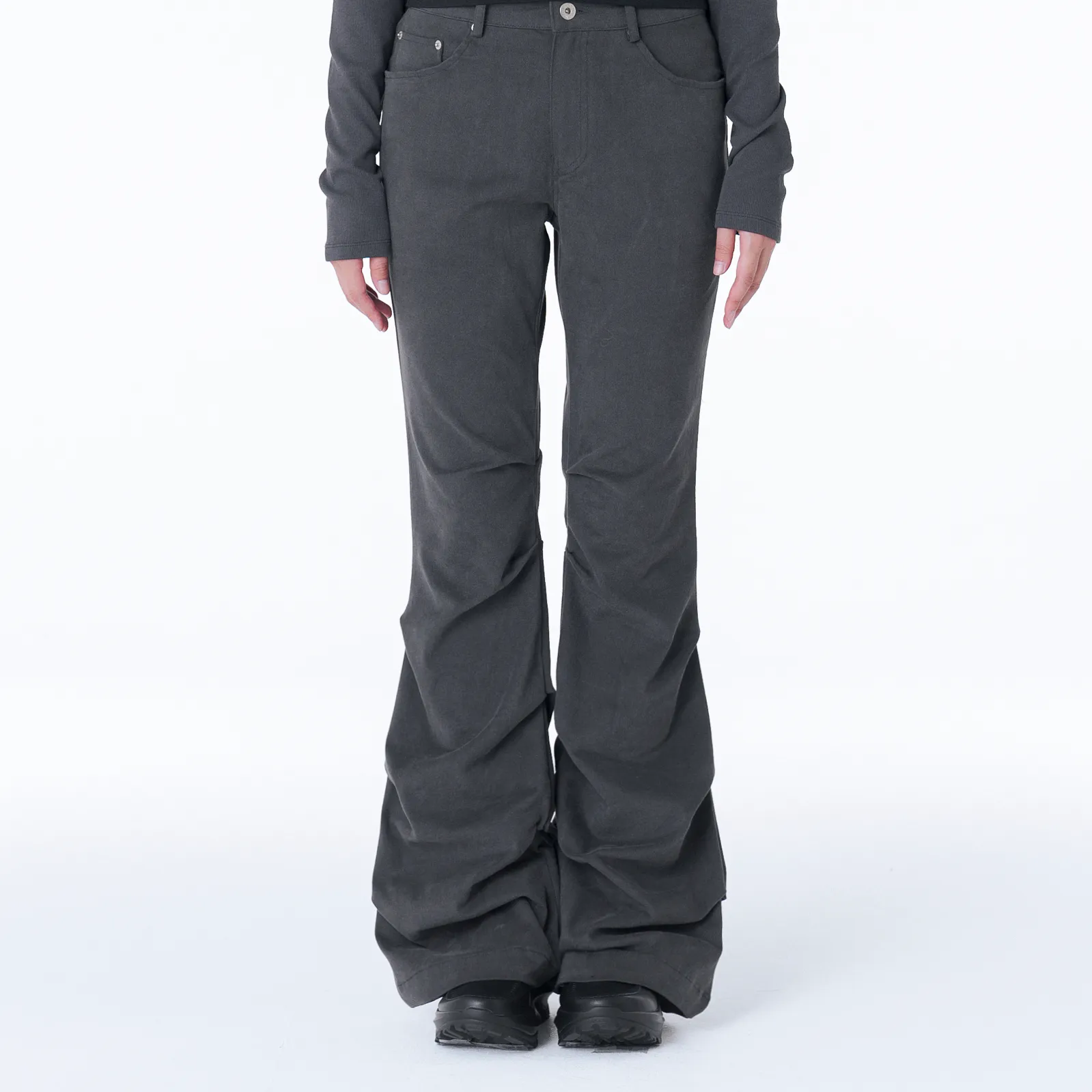 에스파 카리나 착용] FS BOOTSCUT POCKET CARGO PANTS(CAMO