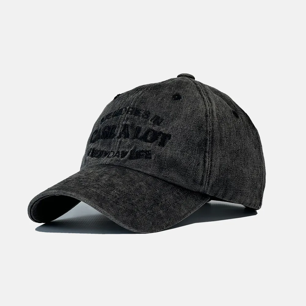 【MARITHE】CLASSIC LOGO DAMAGED OVERFIT CAP CLASSIC LOGO DAMAGED OVERFIT CAP light gray - 감도 깊은 취향