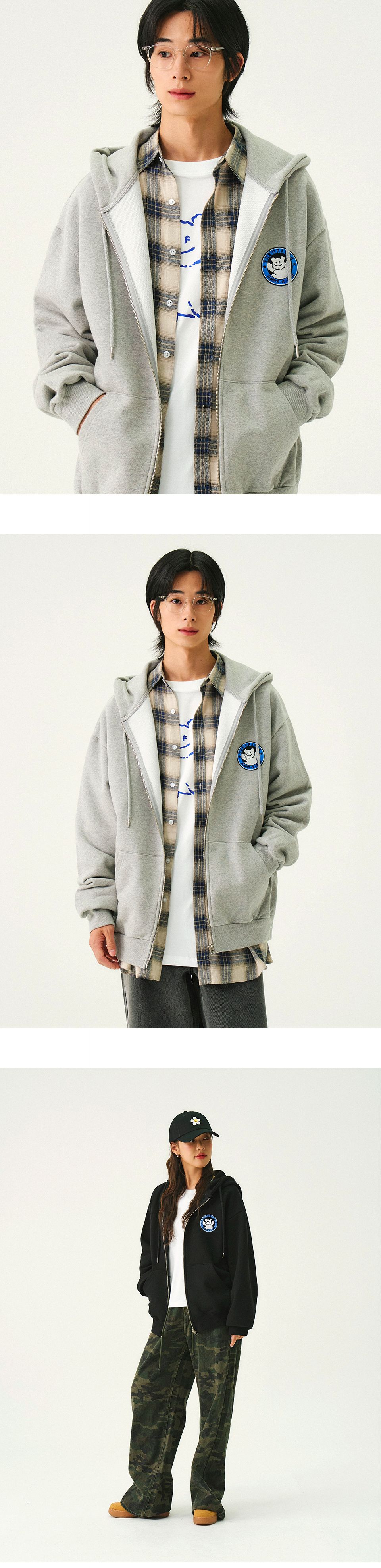 [GRAVER]★24FW★韓国人気★BIG LINE BEAR SMILE WAPPEN HOODIE MUSINSA | GRAVER [UNISEX] Big Line Bear Smile Wappen