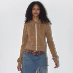 STITCHED POCKET HOODIE (CAMEL)