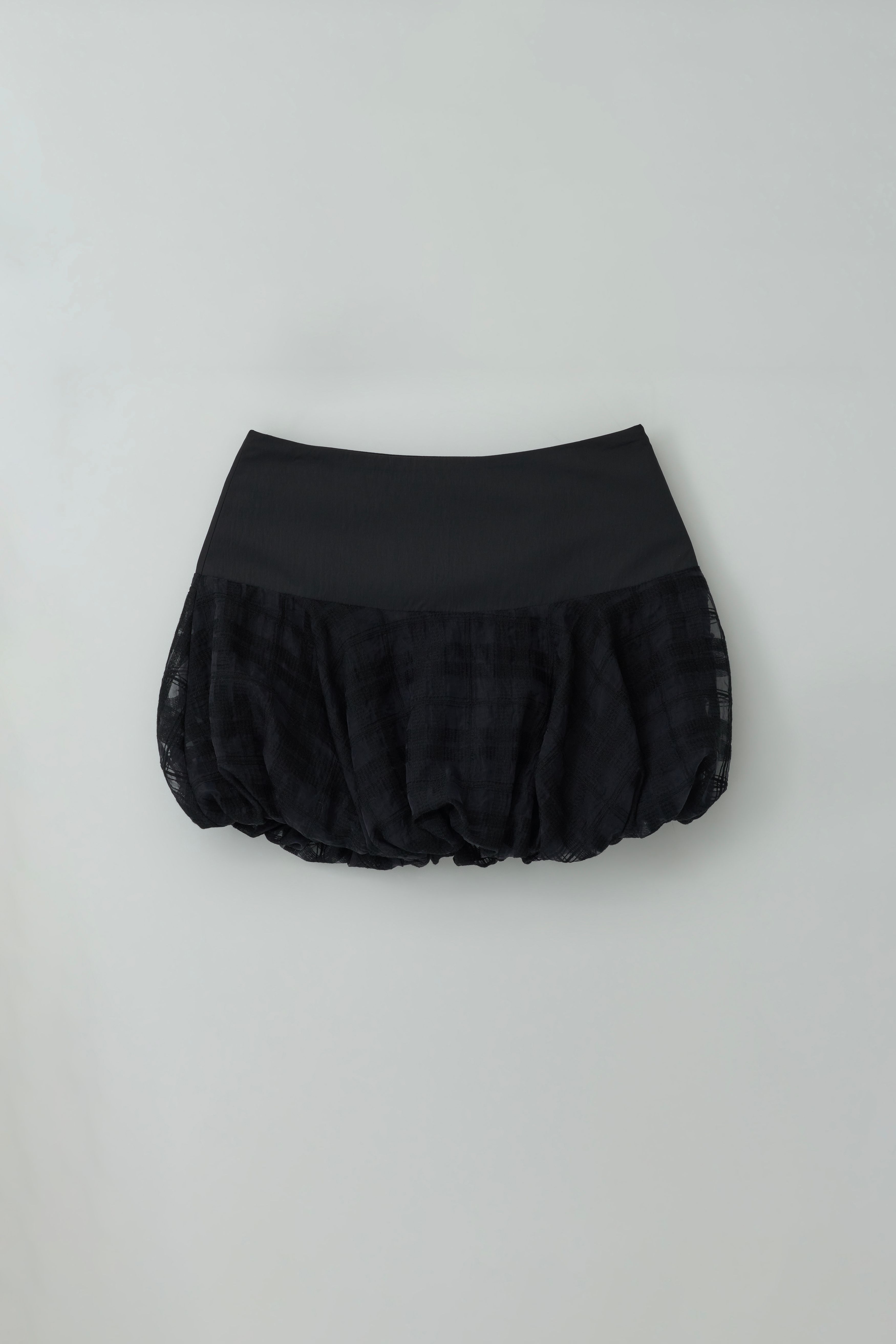 スミン様　確認用 MINI CHECK PUMPKIN SKIRT_BLACK | ファッション通販サイト NUGU