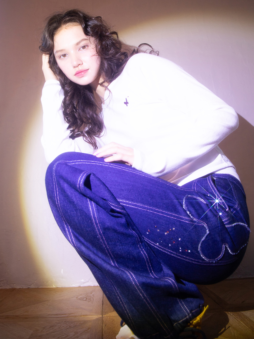 ＊韓国＊［NAVIVERSE］Twinkle Navi Denim Pants 2color 2size Twinkle Navi Denim Pants_Indigo - 감도 깊은 취향 셀렉트샵 29CM