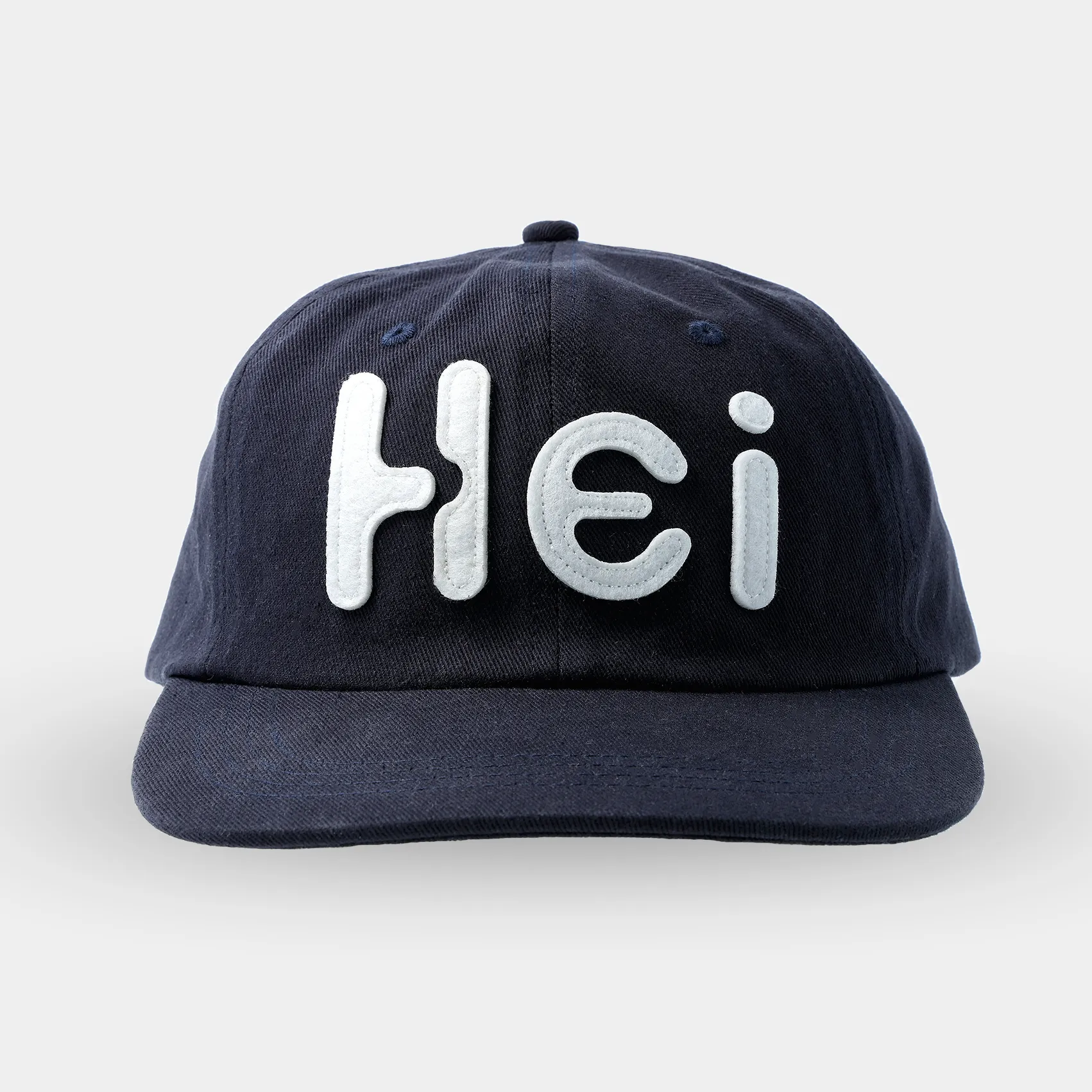HELLO■H Logo Wool Relaxed Fit 6Panel Cap_Deep Blue ■送料込 헬로 선라이즈(HELLO SUNRISE) H Logo Wool Relaxed Fit 6Panel