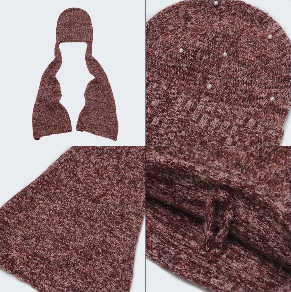 Pocket Muffler Beanie [Red] - 감도 깊은 취향 셀렉트샵 29CM