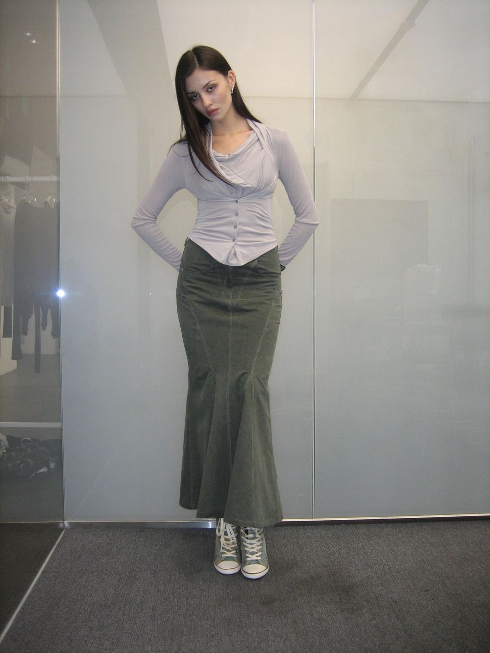 ◆2000Archives◆ MERMAID CARGO SKIRT VINTAGE BLACK 2A24FWSK0 MERMAID CARGO SKIRT (VINTAGE BLACK) - 2000 Archives