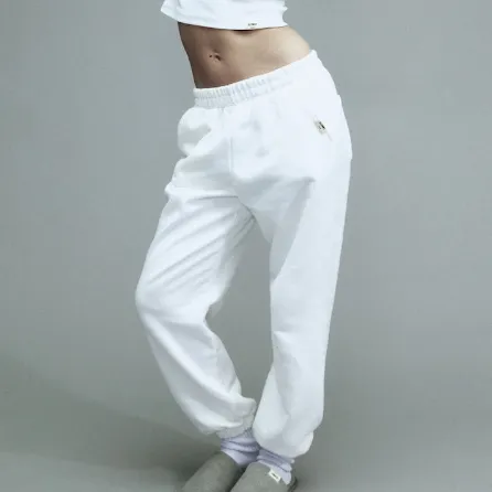 ★GLOWNY★ G CLASSIC WASHED SWEATPANTS (WHITE) G CLASSIC WASHED SWEATPANTS (WHITE) - GLOWNY