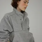 [7th][사이즈 추가] Teddy fleece anorak_melange grey