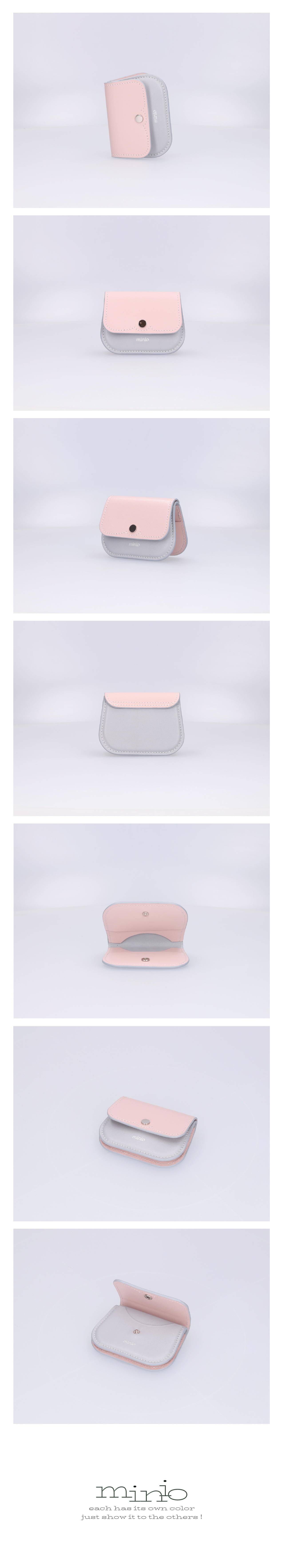 minio] moono wallet (cotton candy) - 감도 깊은 취향 셀렉트샵