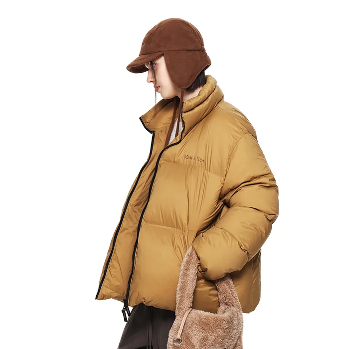 HIGH NECK CLASSIC PUFFER DOWN JUMPER IN CAMEL - 감도 깊은 취향 