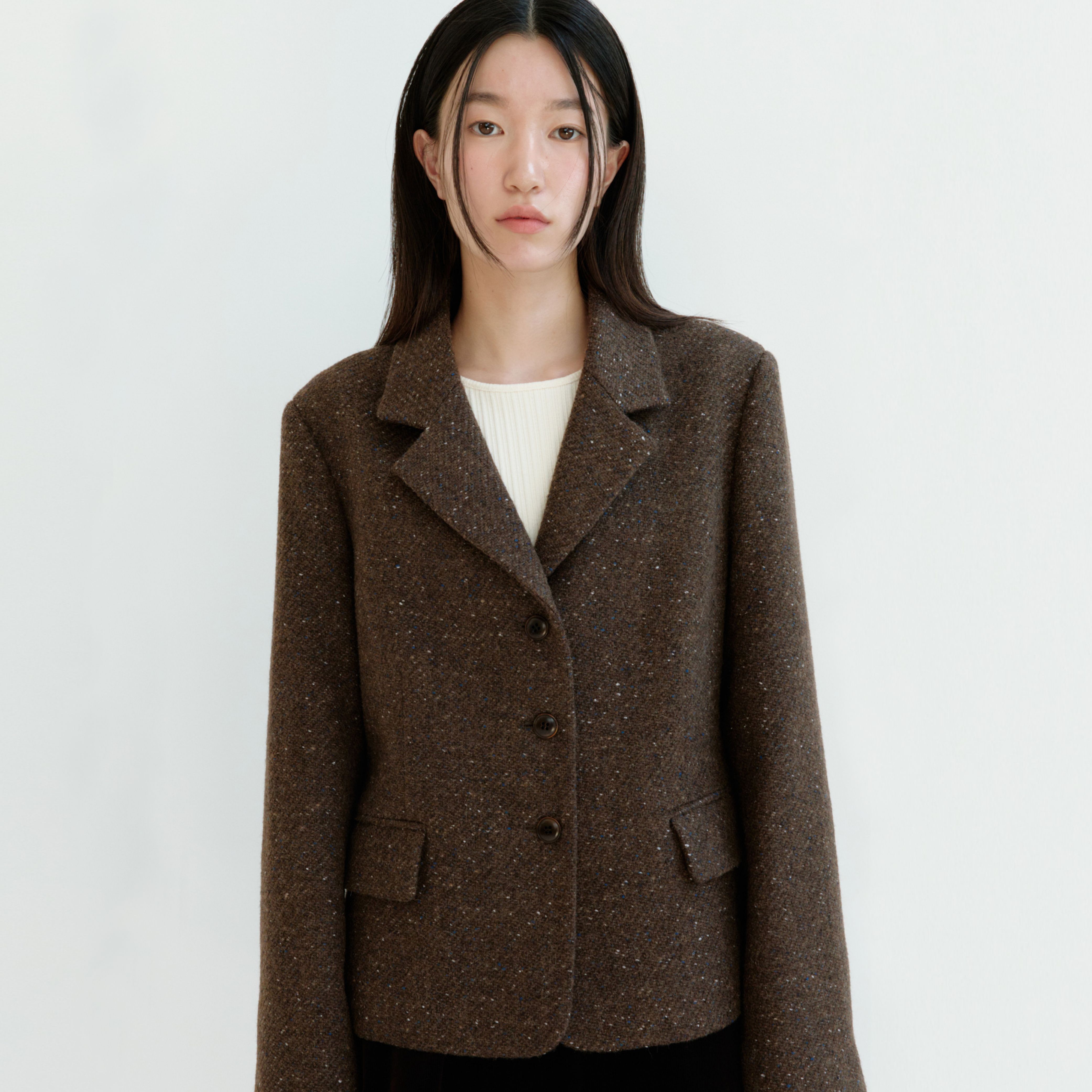 ジャケット on&on Out Pocket Pointed Tailored Wool Jacket NEW4XJ925_47 Out Pocket Pointed Tailored Wool Jacket NEW4XJ925_47 - 감도