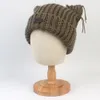 BROWN/WINTER CAT KNIT