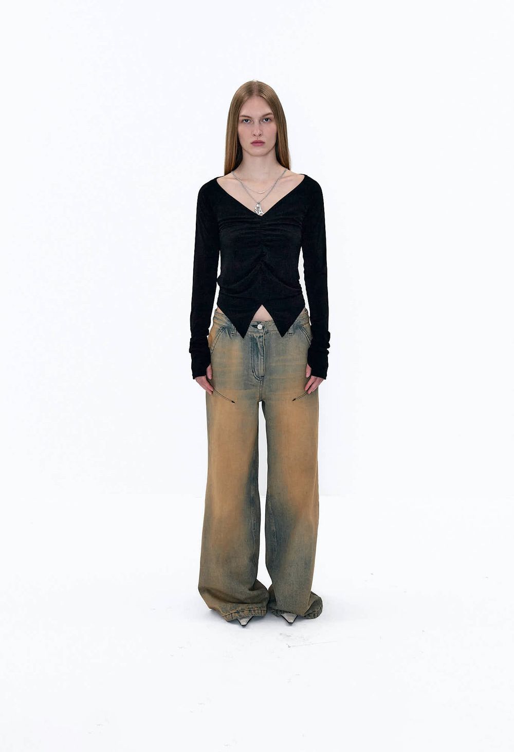 REORDER] FAIRY BACK MESH TOP (BLACK) - 2000 Archives