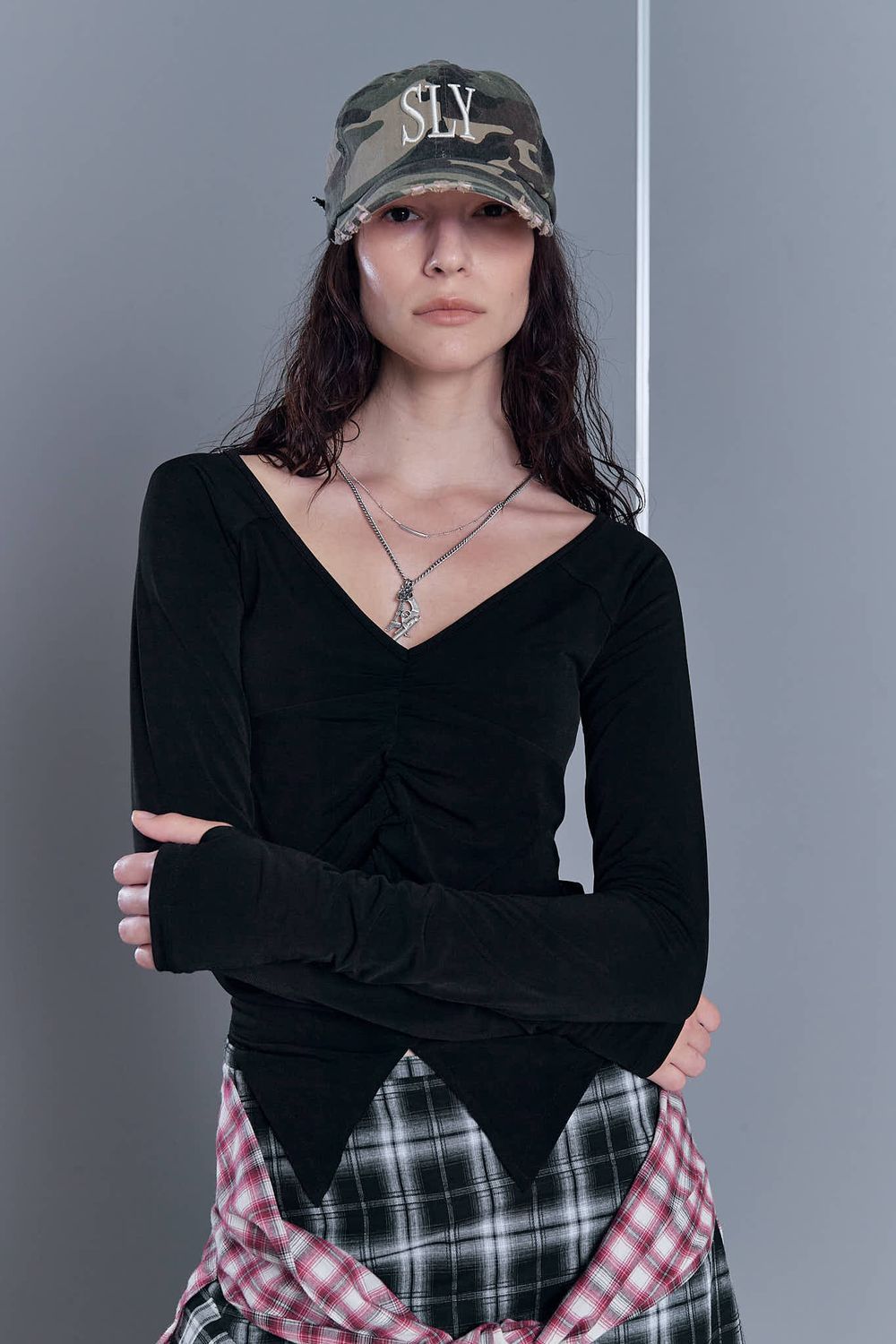 REORDER] FAIRY BACK MESH TOP (BLACK) - 2000 Archives