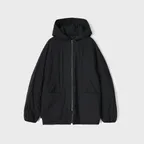 Moscow Water Repellent Padding Hoodie Jacket Black Navy