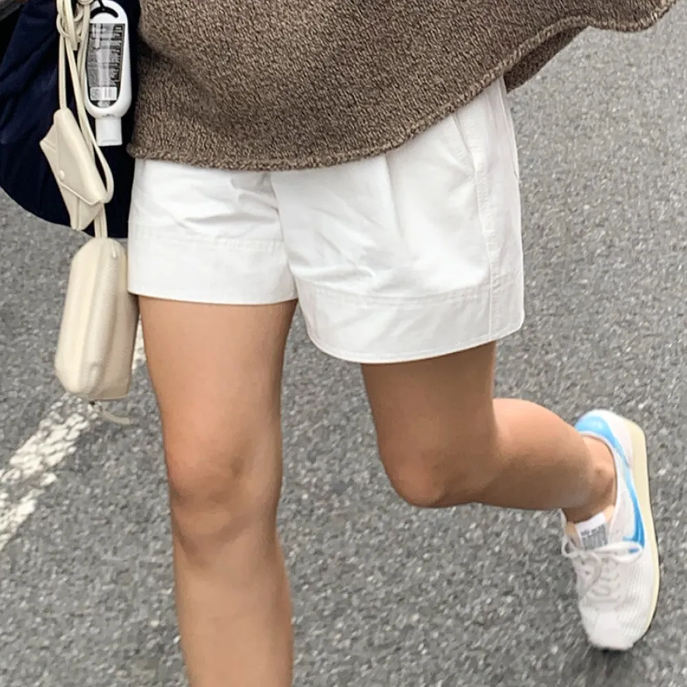 ショートパンツ Siyazu SIPT7072 Banding shorts_Light gray SIPT7072 Banding shorts_Light gray - 감도 깊은 취향 셀렉트샵
