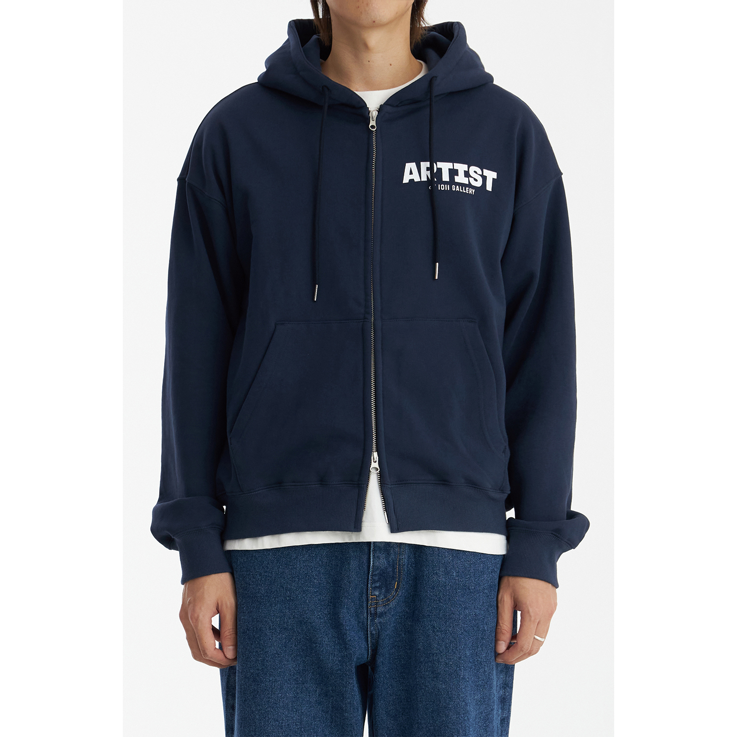 【1011 Gallery】Artist Hoodie Zip-Up Artist Hoodie Zip-Up - Navy - 감도 깊은 취향 셀렉트샵 29CM