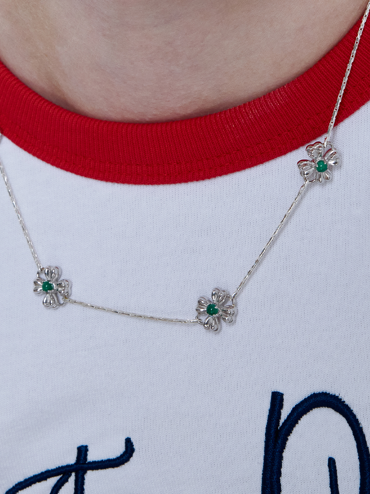 ネックレス・ペンダント SSIL Green Clover Dot Collar クローバーペンダント / SSIL / エスシル – MATILDA DEPT.