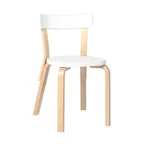 [ARTEK] Chair 69 2Heights White Lacquered-Birch