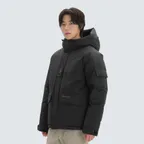 프리미엄 후드 헤비 구스 다운 자켓 Black (S24WMTDJ32)