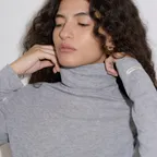 WOOL POLA T-SHIRTS_MELANGE GREY