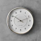 OWC 시계 무소음 실루엣 메탈 아날로그 인테리어 벽걸이 벽시계 OWA-1004SV
