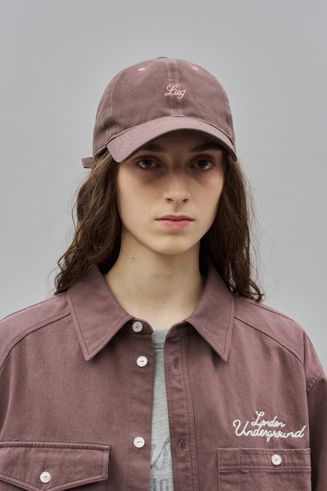 キャップ LONDON UNDERGROUND Lug Ball CapCotton VerBurgundy Lug Ball Cap(Cotton Ver.)_Burgundy - 감도 깊은 취향 셀렉트샵