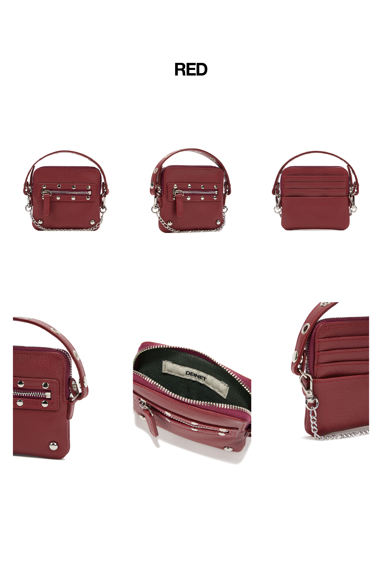 DEINET STUD CROSS CHAIN WALLET 8カラー DEINET STUD CROSS CHAIN WALLET - 감도 깊은 취향 셀렉트샵 29CM