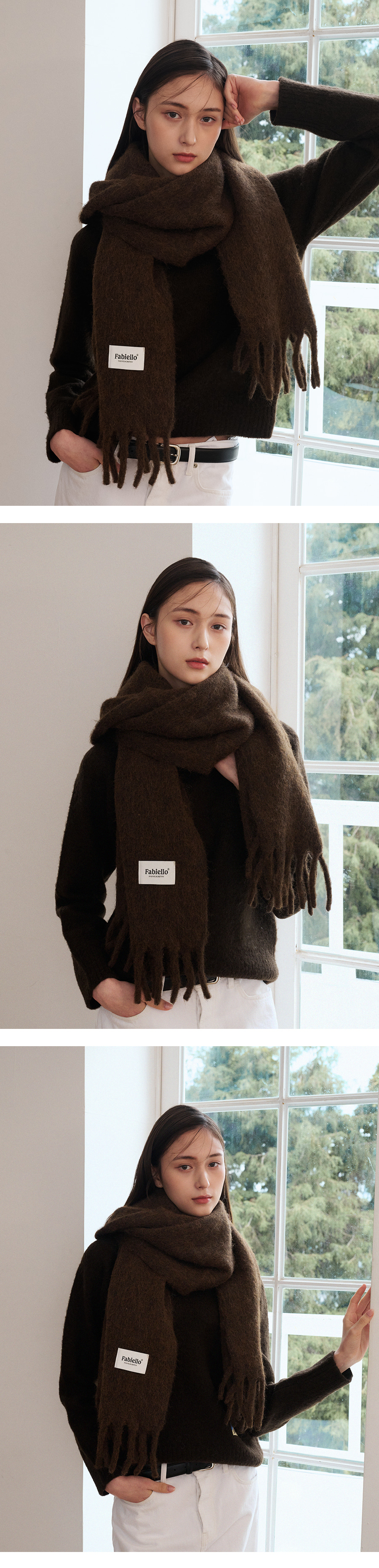 Wool candy muffler (dark brown) - 감도 깊은 취향 셀렉트샵 29CM