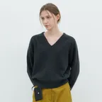 [27차] Cashmere V-Neck Knit (Charcoal)