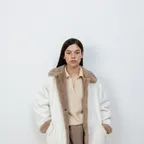 REVERSIBLE LONG HUNTING COAT [IVORY]