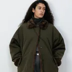 REVERSIBLE LONG HUNTING COAT [KHAKI]